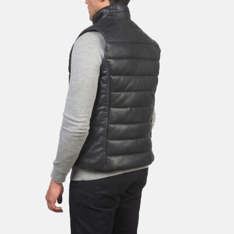 Mens Reeves Black Leather Puffer Vest_3852-8-1614237219625